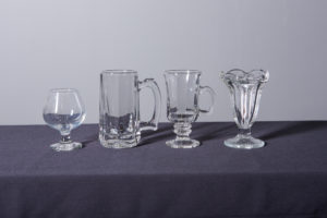 brandy-snifter-beer-mug-irish-coffee-glass-and-tulip-sundae-cup-dinnerware-rental-in-los-angeles